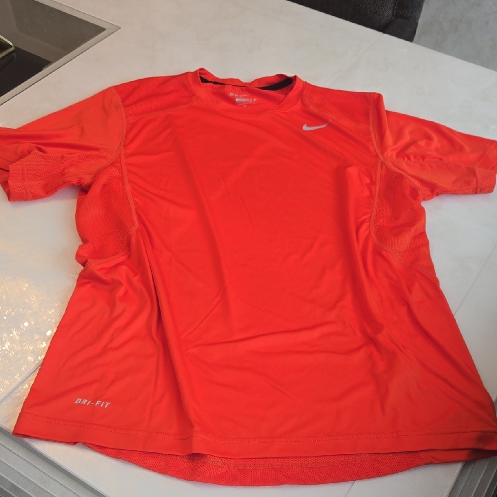 Nike Bright Orange Dri-FIT Shirt